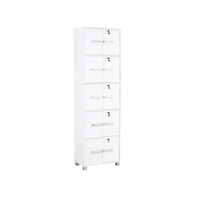 Naya 10 Door Cabinet - White - 0