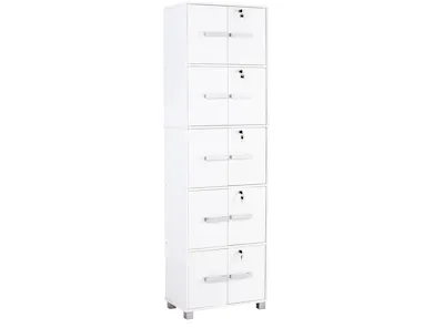 Naya 10 Door Cabinet - White