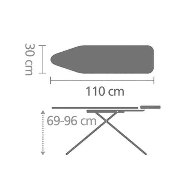 Size A Ironing Board with Metal Iron Rest - Leaf Clover - 6