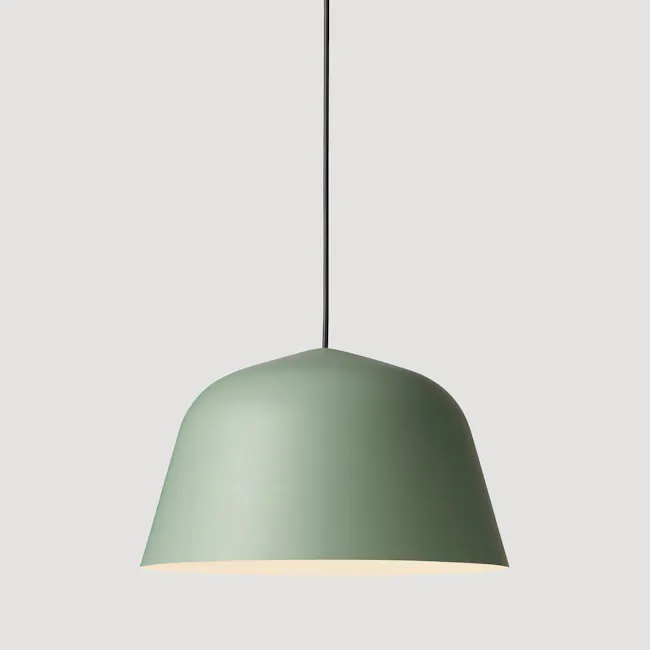 Wesla Pendant Lamp - Green (2 Sizes) - 5 - Modern pendant light, minimalist design, green hue, elegant shade, soft lighting