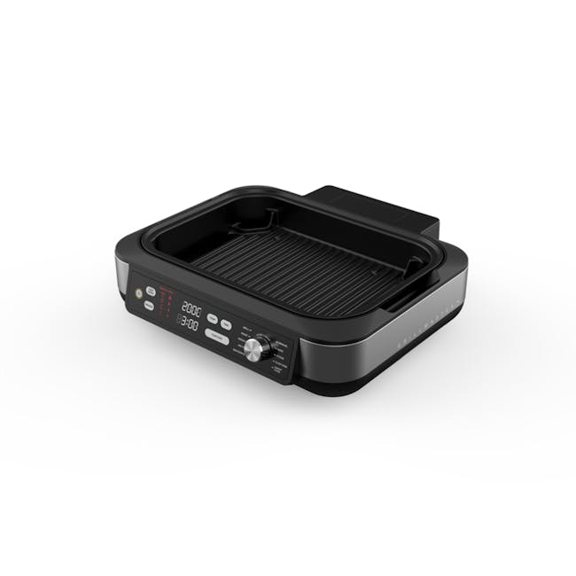 KITH GRILLMASTER™ Electric Indoor Grill - 2 - Electric griddle, sleek design, digital display, control knobs, digital timer