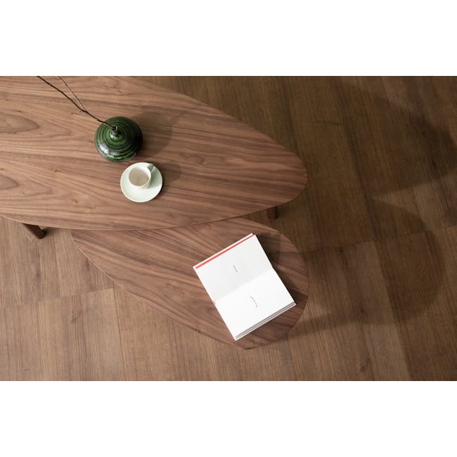 Perla Nesting Coffee Table - Walnut - 6