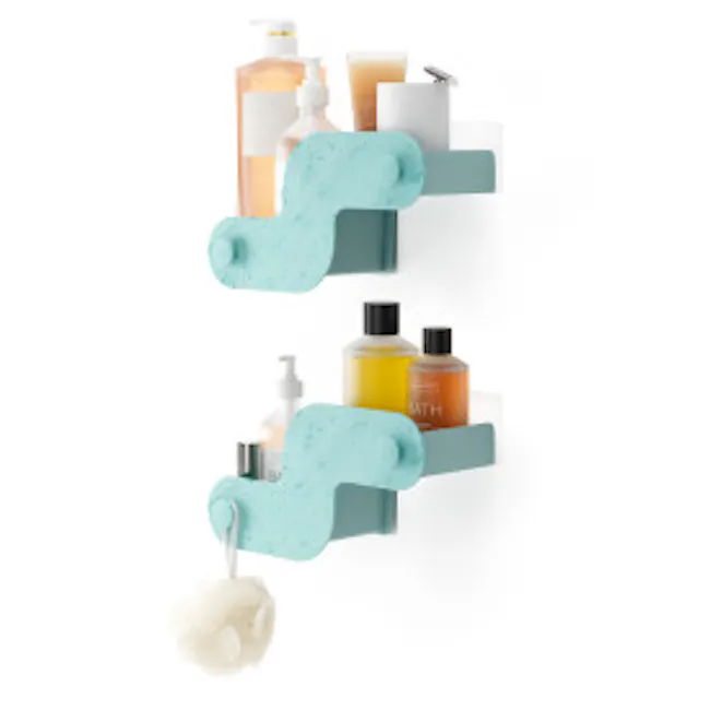 Nami Adhesive Bin Set of 2 - Ocean Blue - 8