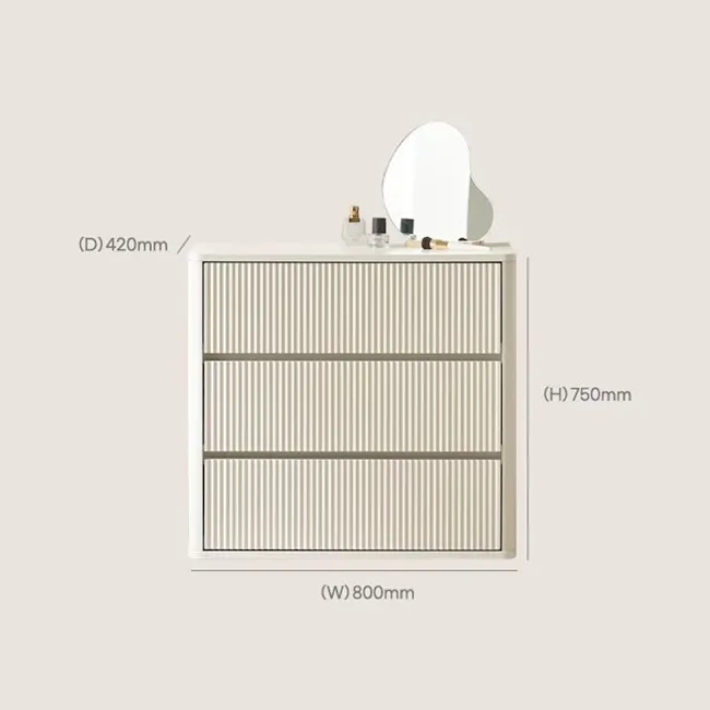 Mora 3 Drawer Chest 0.8m - 9