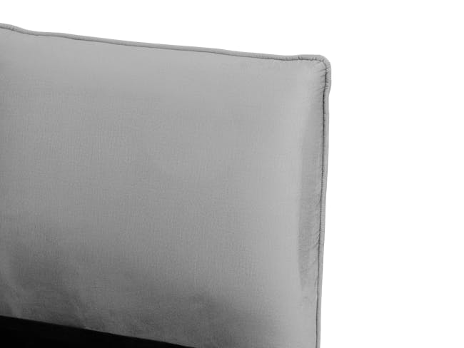 Leon Queen Bed - Light Grey (Spill Resistant) - 7
