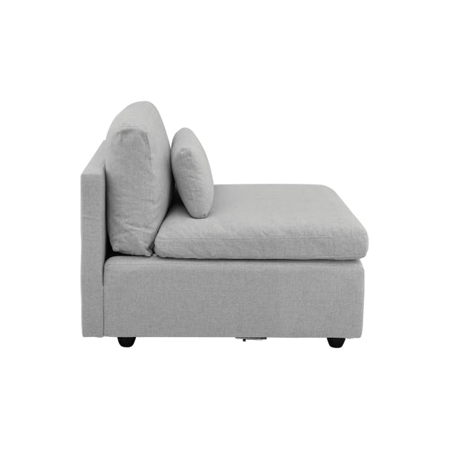 Liam 4 Seater Sofa with Ottoman - Slate - 17