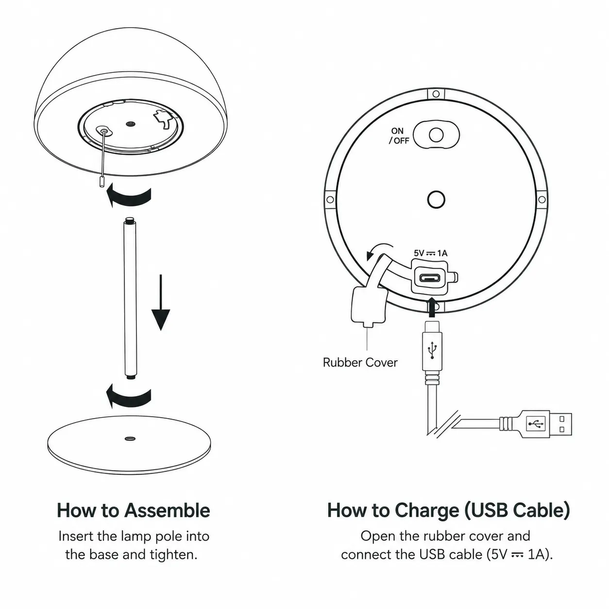 Dome LED Table Lamp - Mustard - 10