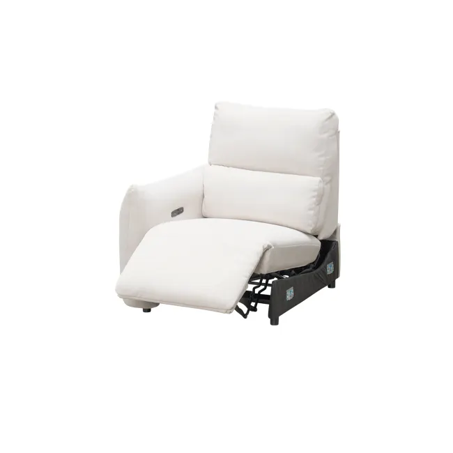 Leighton 2 Seater Power Recliner Sofa - Pearl River (Scratch Resistant Fabric) - Zero Wall - 26