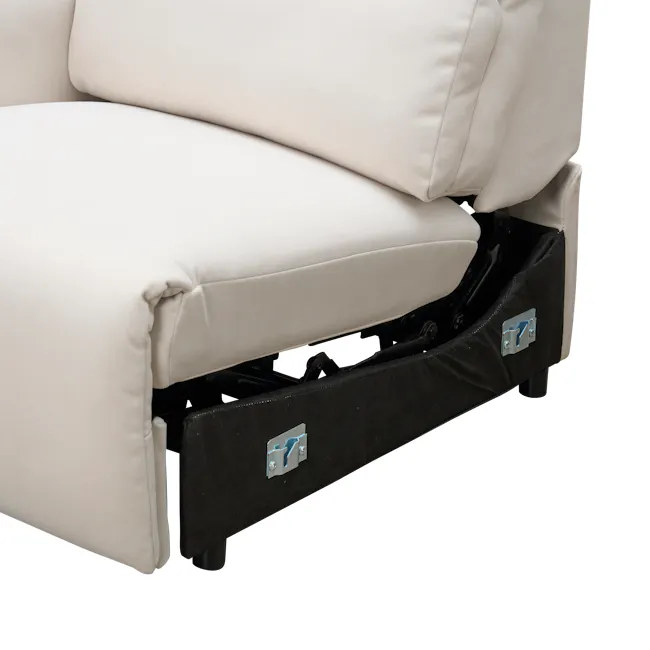 Leighton 2 Seater Power Recliner Sofa - Pearl River (Scratch Resistant Fabric) - Zero Wall - 14