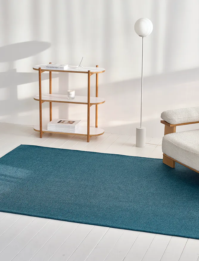 Harris Woven Rug (2 Sizes) - Navy - 9
