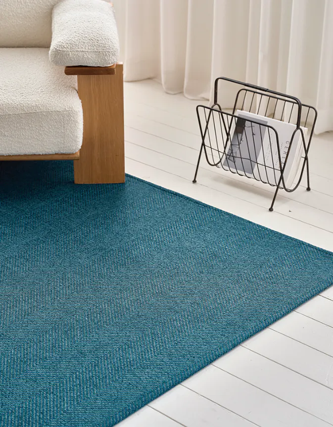 Harris Woven Rug (2 Sizes) - Navy - 12