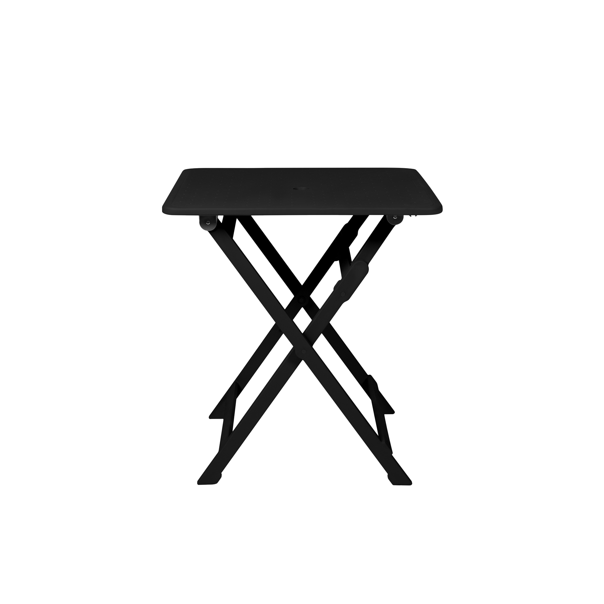 Flip Foldable Outdoor Square Dining Table 0.7m - Moon Black