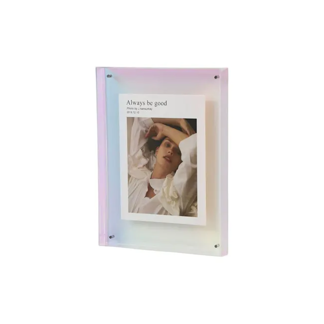 Mona Tinted Border Acrylic Frame - Holograph (2 Sizes) - 1