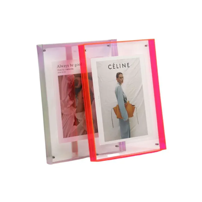 Mona Tinted Border Acrylic Frame - Holograph (2 Sizes) - 2