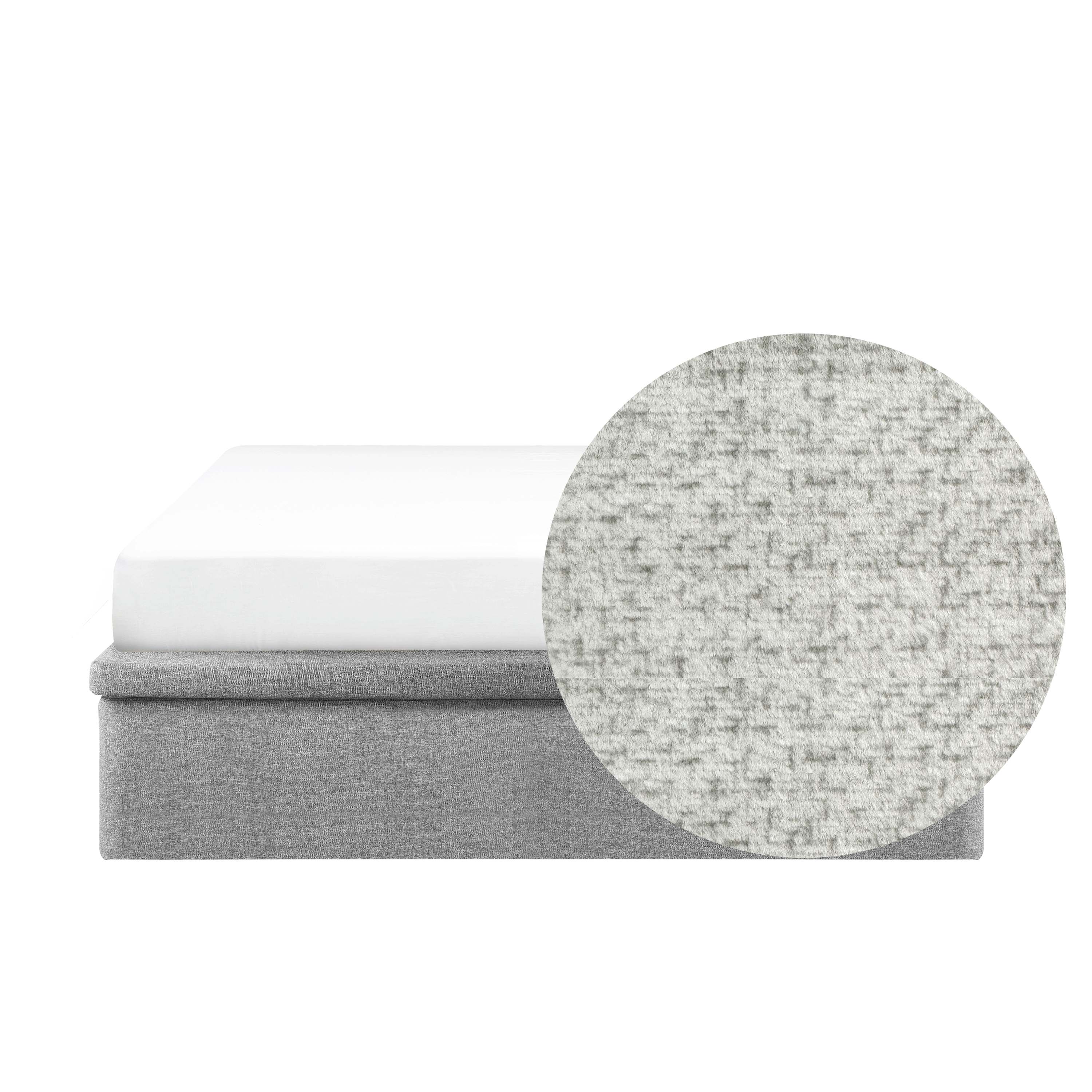 ESSENTIALS Queen Storage Bed - Linen (Pet Friendly)