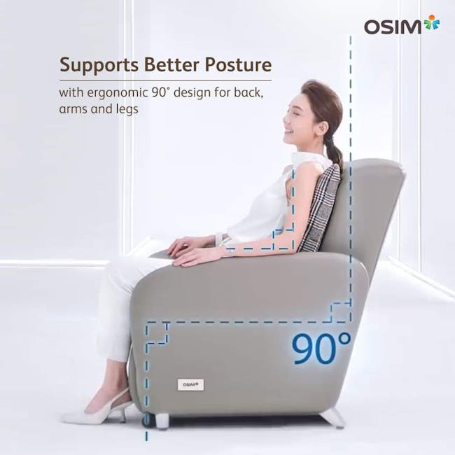 OSIM uDiva 3 Transformer Massage Sofa - Brown (Glen-Plaid Cushion Cover) - 1