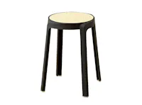 Eddie Stackable Stool - Black