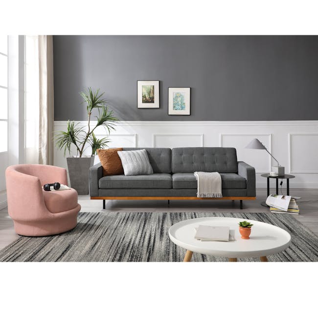 Conran 3 Seater Sofa - Charcoal Grey - 1