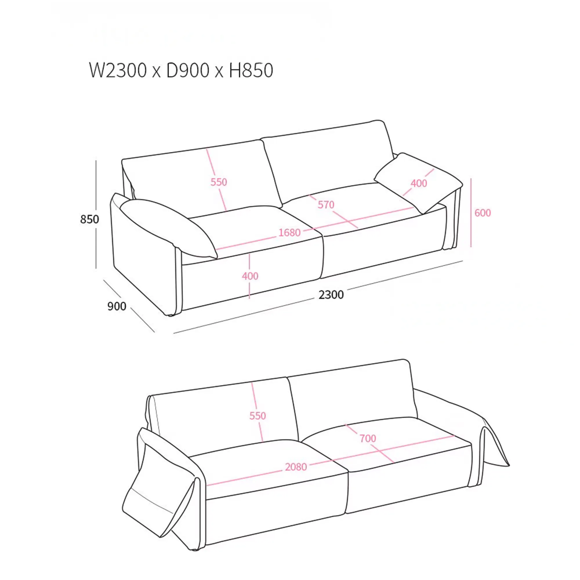 Marris 3 Seater Sofa - Green (Eco Clean Fabric) - 28