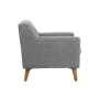 Damien 2 Seater Sofa with Damien Armchair - Grey (Scratch Resistant Fabric) - 11
