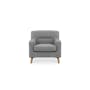 Damien 2 Seater Sofa with Damien Armchair - Grey (Scratch Resistant Fabric) - 7