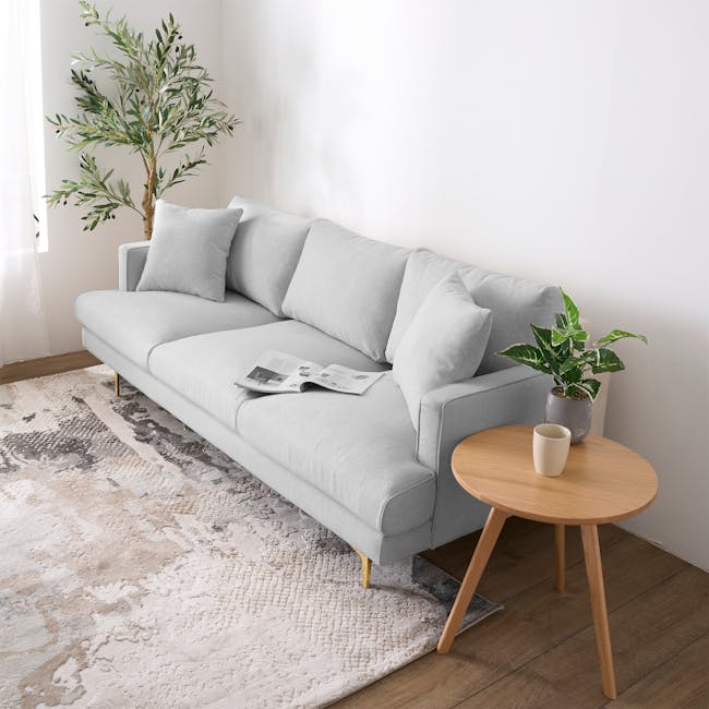 Declan 3 Seater Sofa - Brass, Slate - 4