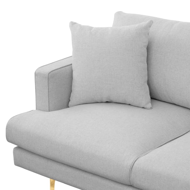 Declan 3 Seater Sofa - Brass, Slate - 9