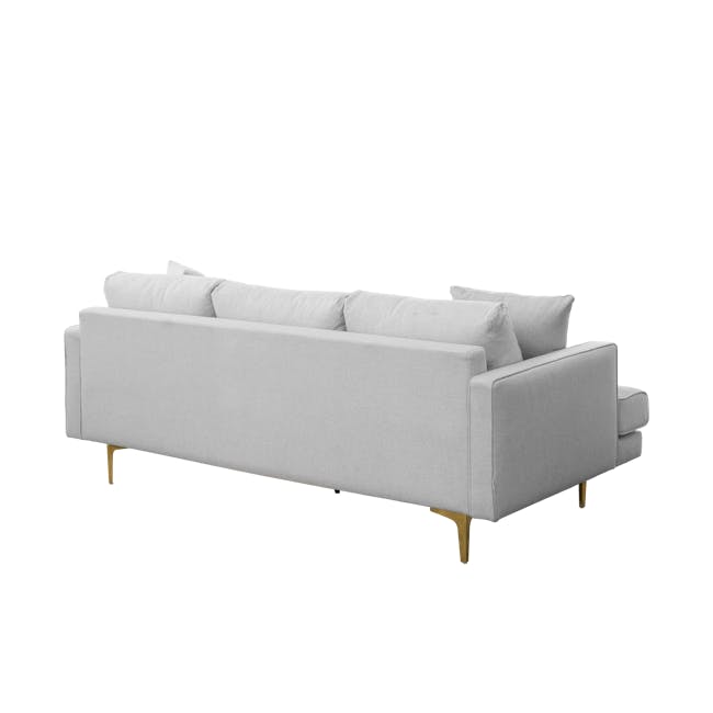 Declan 3 Seater Sofa - Brass, Slate - 7