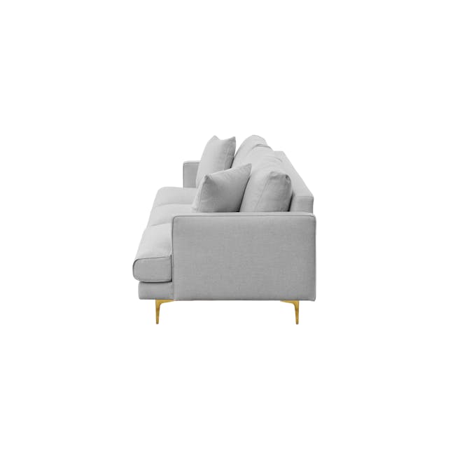 Declan 3 Seater Sofa - Brass, Slate - 10