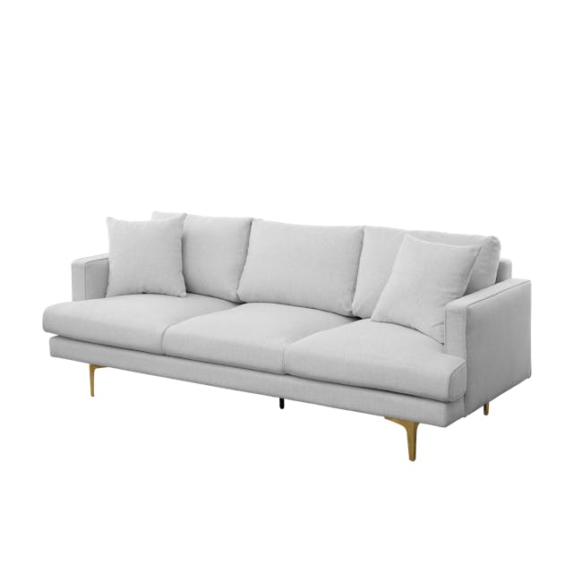 Declan 3 Seater Sofa - Brass, Slate - 6