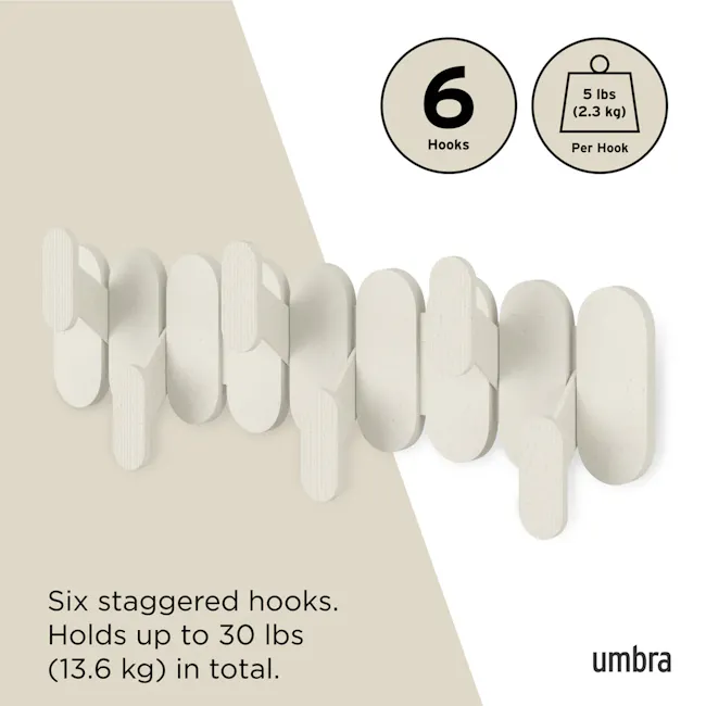 Tempo 6 Wall Hook - Sand - 3