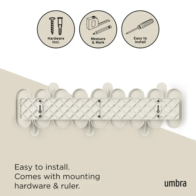 Tempo 6 Wall Hook - Sand - 4