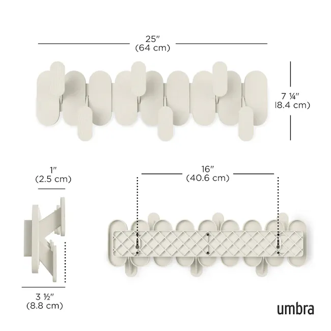 Tempo 6 Wall Hook - Sand - 6