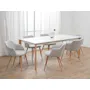 Nelson Dining Table 2m - White Marble (Sintered Stone) - 7
