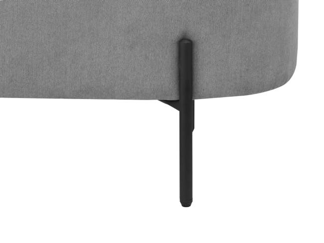 Hilary Storage Bench 0.9m - Elephant Grey (Fabric) - 6