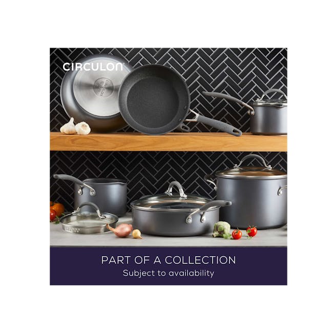 Circulon ScratchDefense A1 Covered Stockpot - 9 - Circulon kitchen utensils, black and silver pans, stainless steel