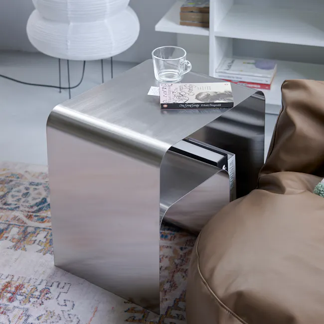 Cruso Side Table (Stainless Steel) - 9