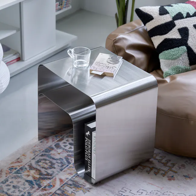 Cruso Side Table (Stainless Steel) - 6