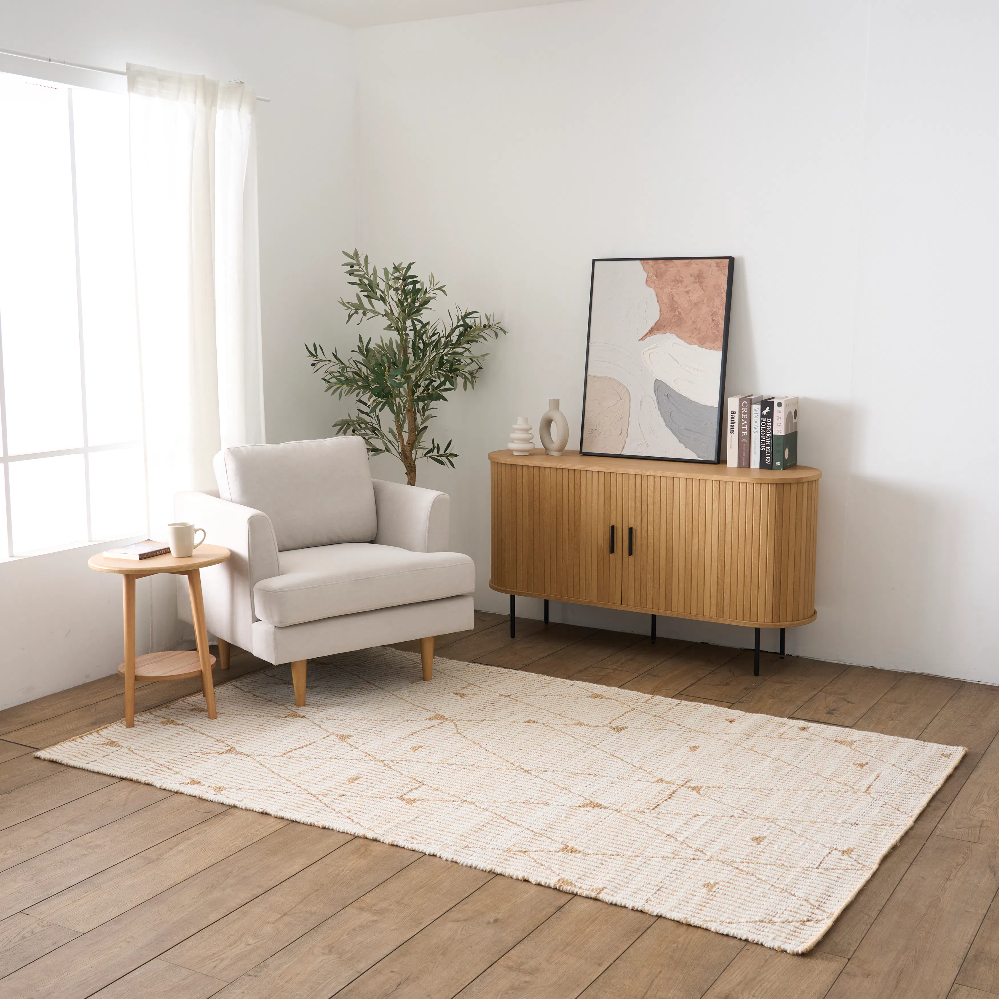 Fleman Wool Jute Rug - 2.4m x 1.5m - 7