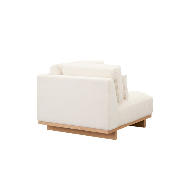 Miu Large Corner Extended Lounge Sofa - 19 - Cream-colored, modern, minimalist, cozy, comfortable, soft, plush, fabric