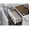 Madeline 4 Drawer Queen Bed in Shadow Grey (Fabric) with 2 Charlotte Drawer Side Tables - 15