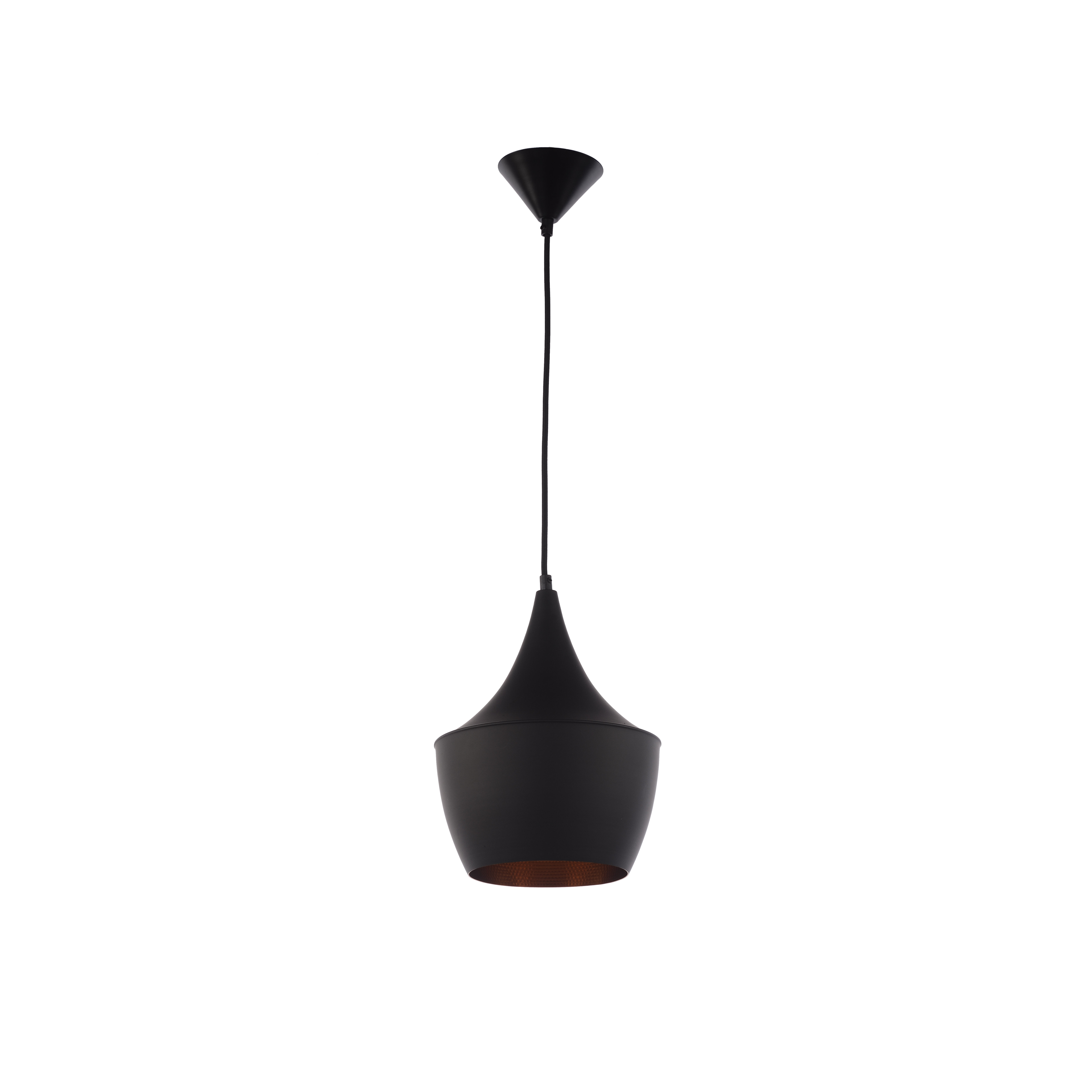 bell pendant light black