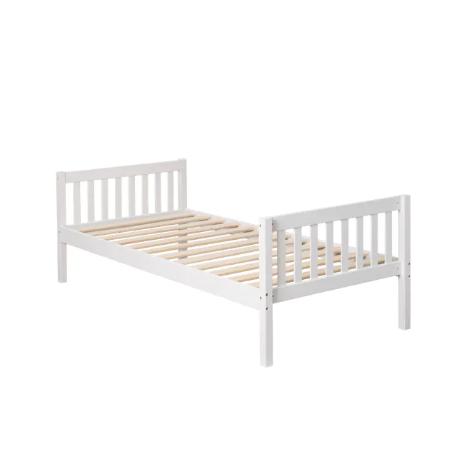 Miko Single Bed - White - 8