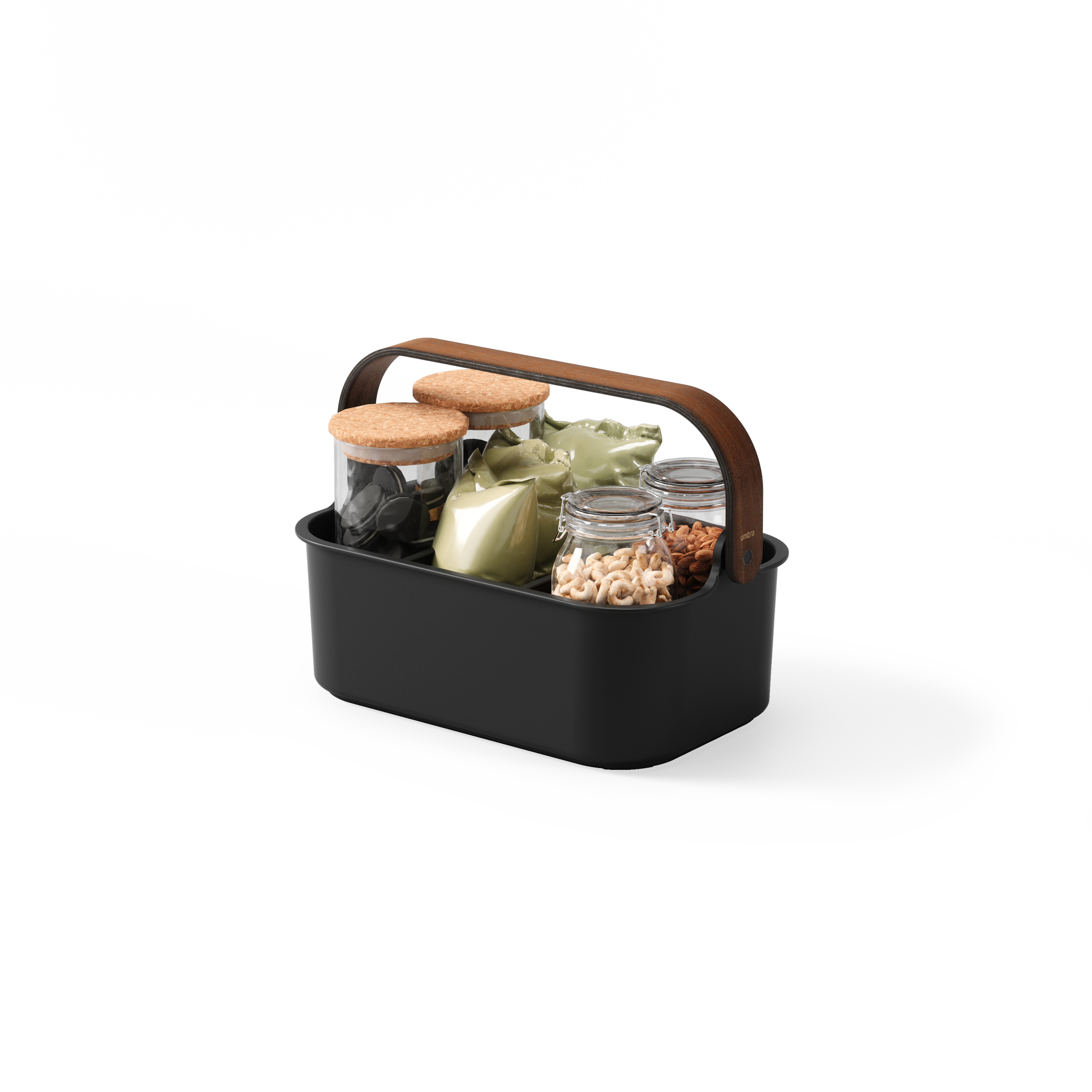 Bellwood Medium Storage Organiser - Black, Walnut