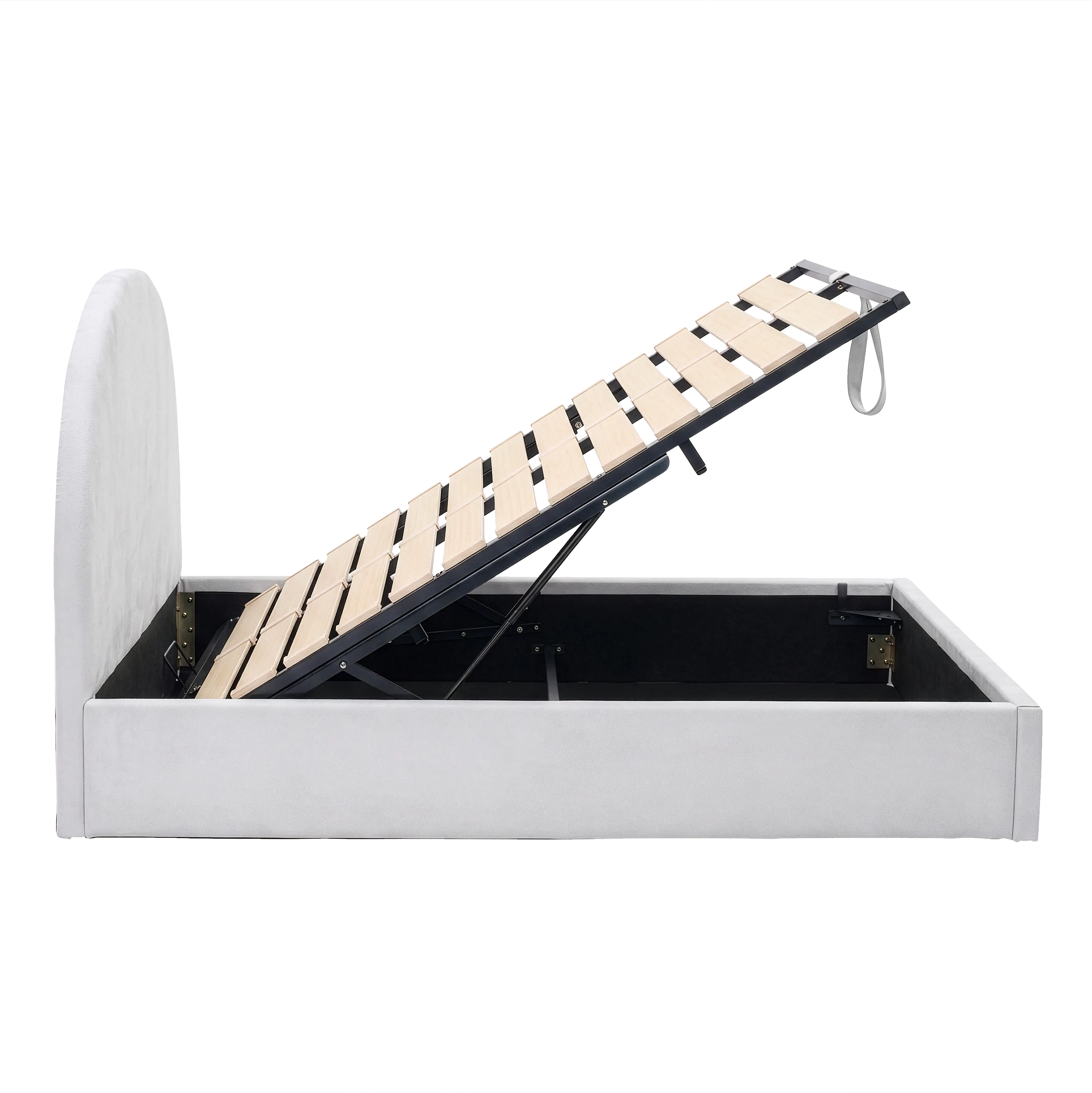 Aspen Single Storage Bed - Cloud White - 7