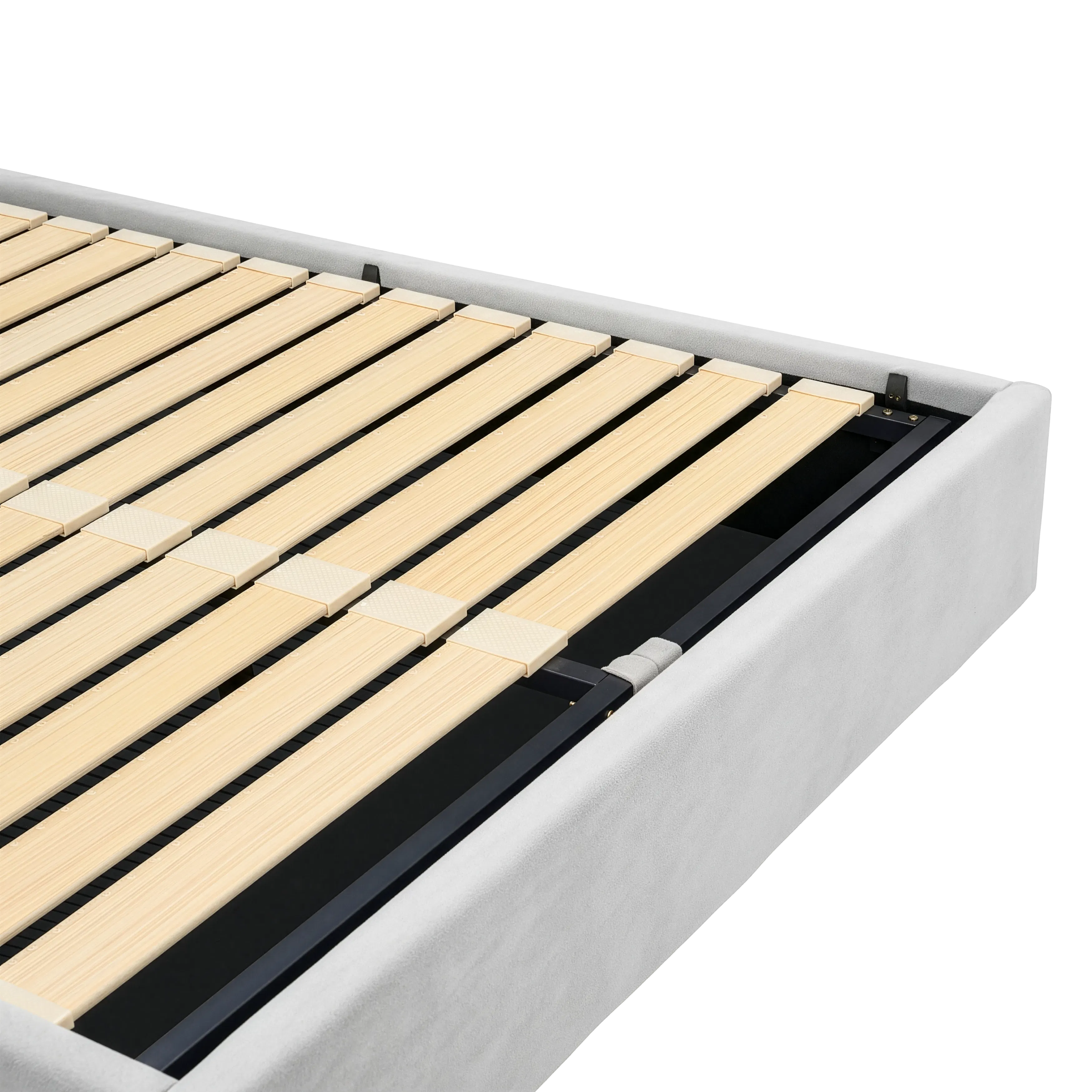 Aspen Single Storage Bed - Cloud White - 10