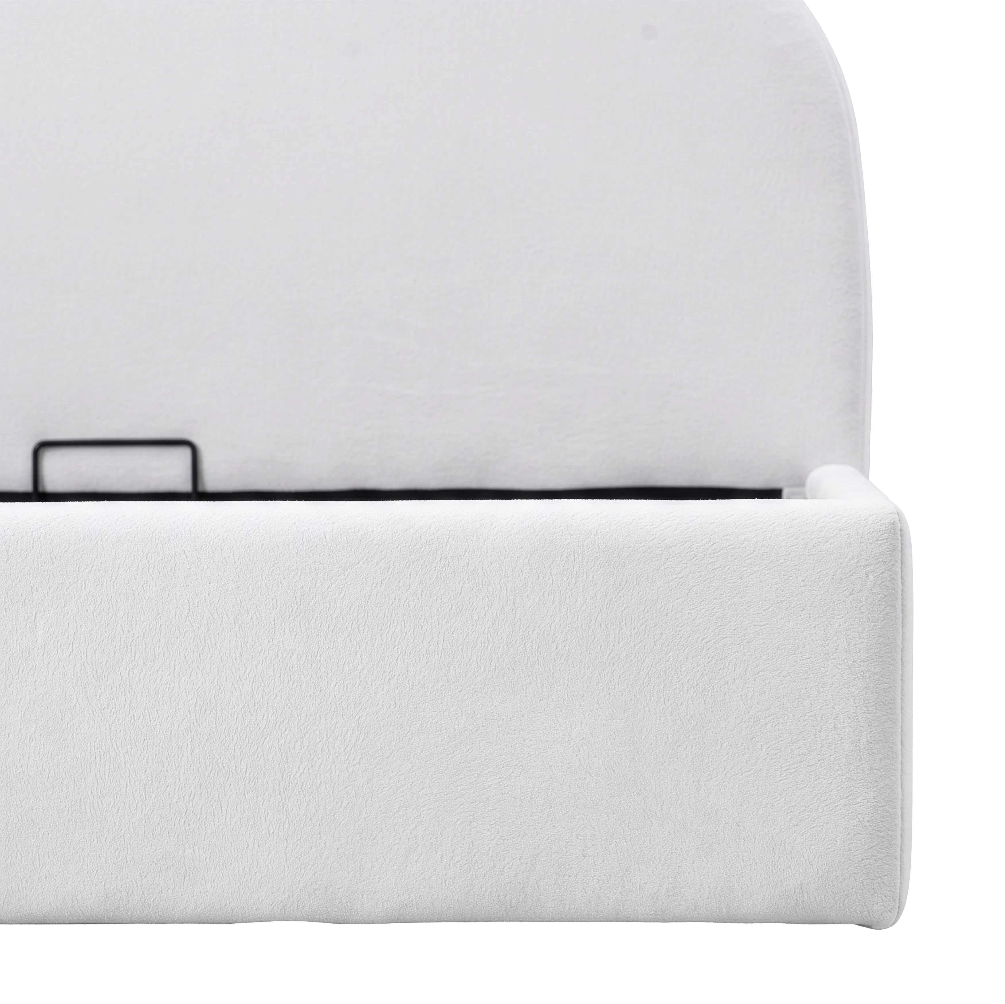 Aspen Single Storage Bed - Cloud White - 14