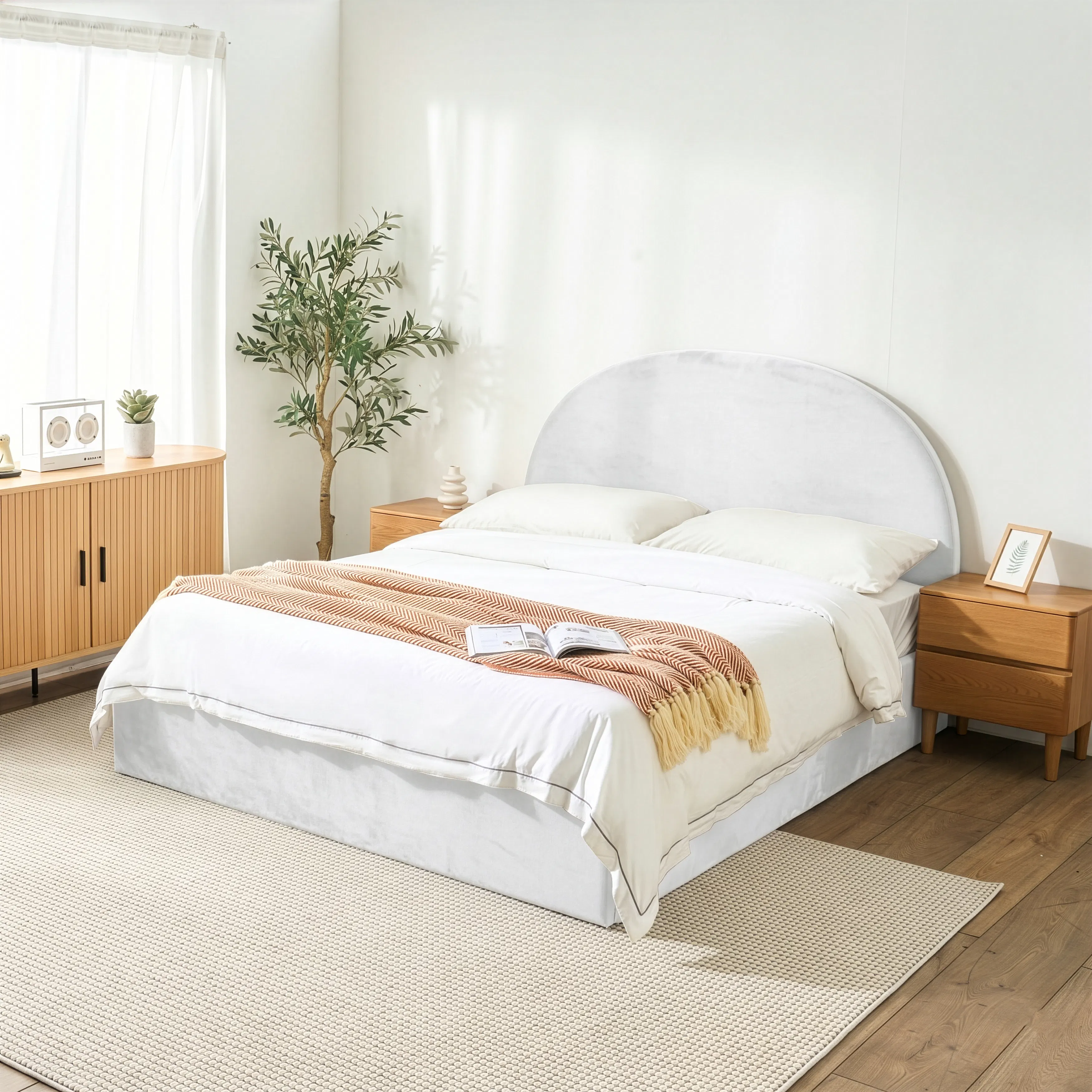 Aspen Single Storage Bed - Cloud White - 17