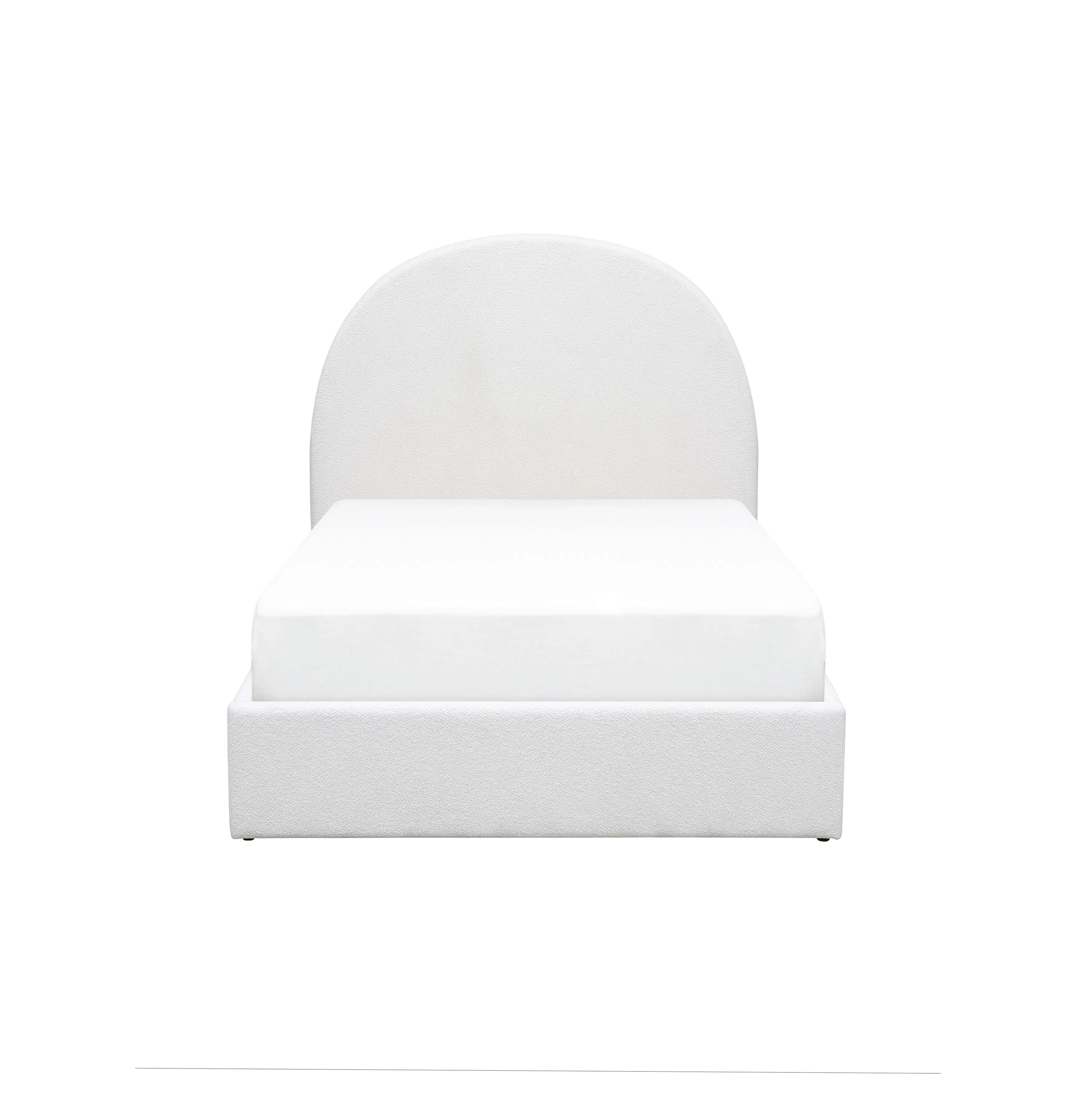 Aspen Single Storage Bed - Cloud White