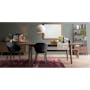 Tilda Dining Table 1.6m with 4 Elsie Dining Chairs in Black and Satin Grey - 3